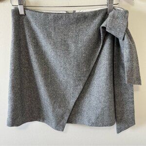 Aritzia Wilfred Wool Cashmere Skirt in Heringbone